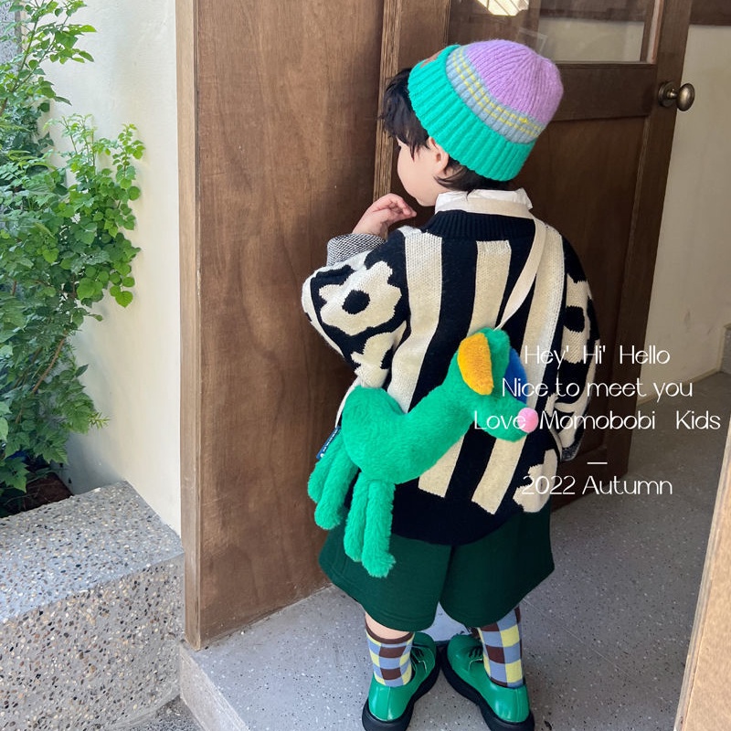 Áo Sweater Dệt Kim Tay Dài Chất Liệu Dày Dặn Thời Trang Thu Đông 2022 Mới Cho Bé