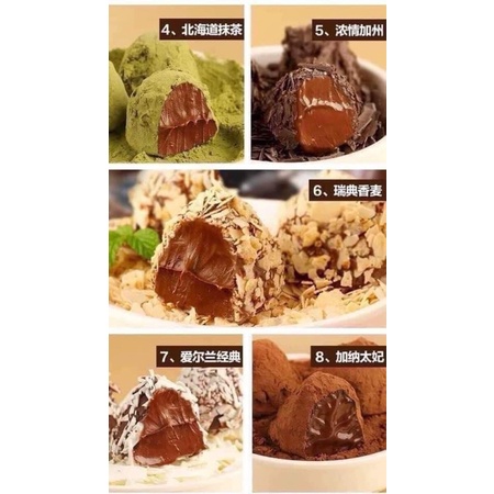 [SOCOLA TƯƠI] Chocolate Nama Tươi Đài Loan Lenai 408g Hộp 8 túi