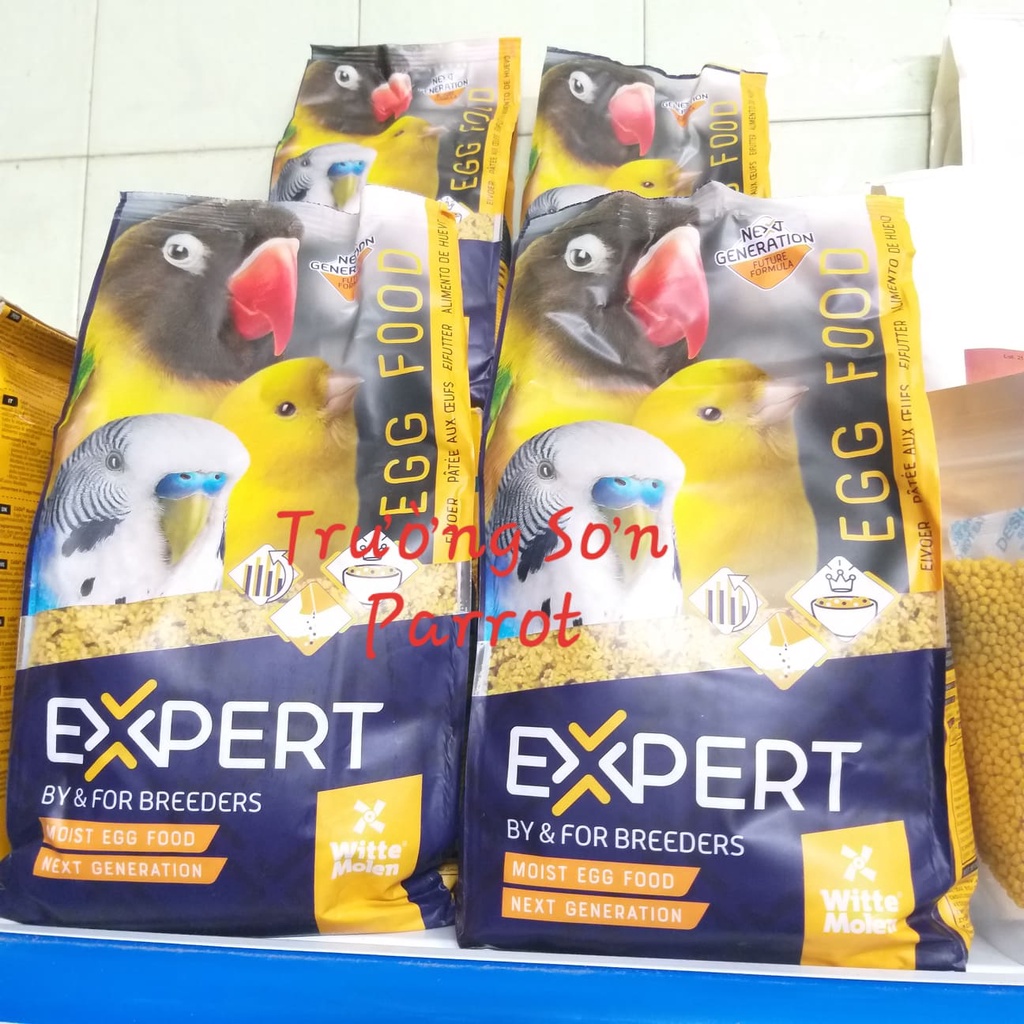 Gói 1kg cám trứng cho chim yến và vẹt expert egg food nguyên seal