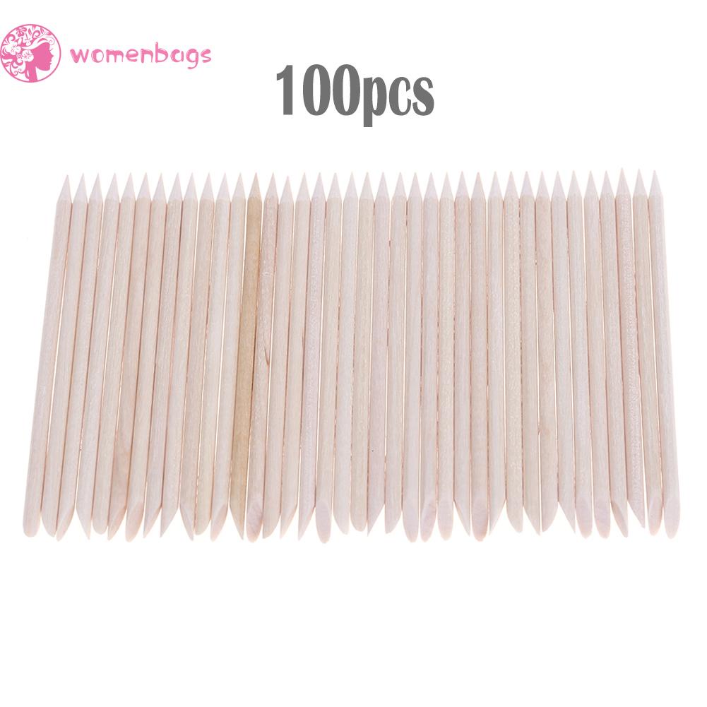 Túi 100 Que Gỗ Làm Sạch Biểu Bì Da Tiện Dụng<br>