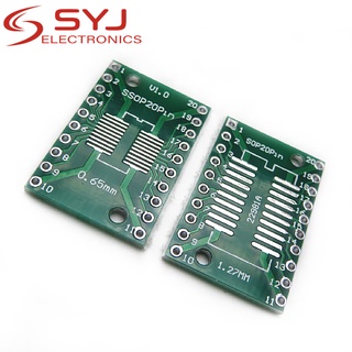 10 bo mạch chuyển đổi Sop20 Ssop20 Tssop20 sang Dip20 Smd sang Dip 0.65mm / 1.27mm sang 2.54mm Dip chuyên dụng