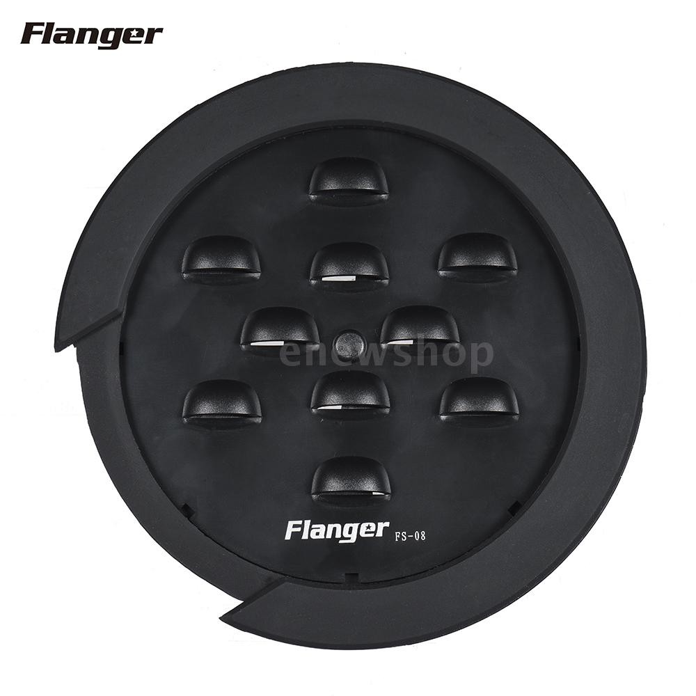 Flanger FS-08 Guitar Soundhole Sound Hole Cover Block Feedback Buffer Black for EQ Acoustic Folk Guitars