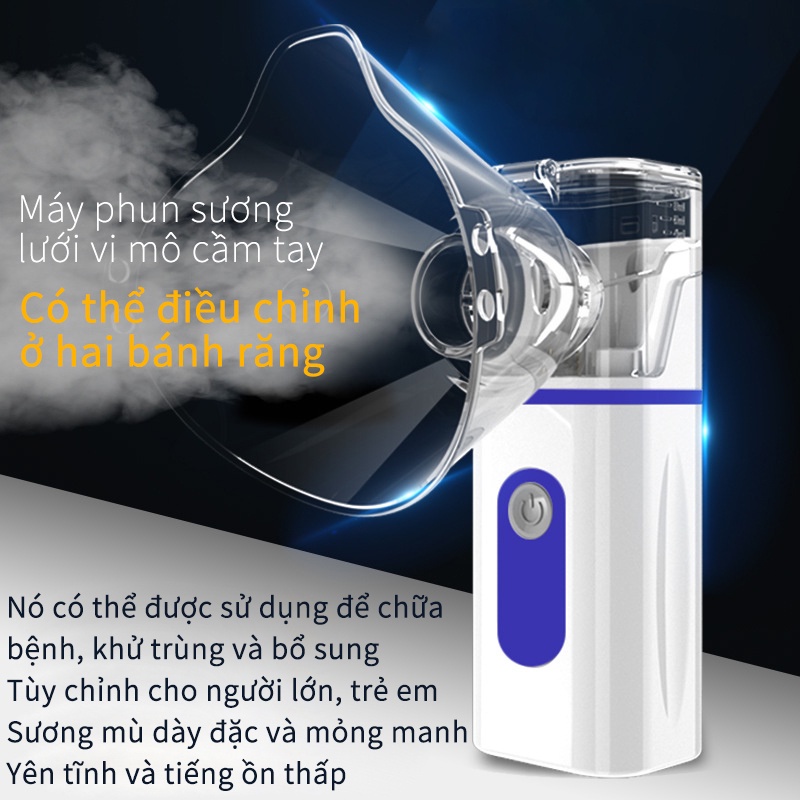 Máy khí dung, máy xông hút mũi 2 trong 1– Trị viêm phổi, viêm phế quản, viêm xoang bé đặc biệt NBWHQ