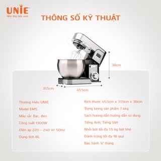 Máy nhồi bột đa năng UNIE EM5