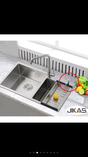 Bình đựng xà phòng rửa tay inox 304