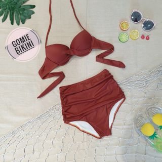 [ẢNH TỰ CHỤP] Đồ bơi bikini nữ 2 mảnh cam đất