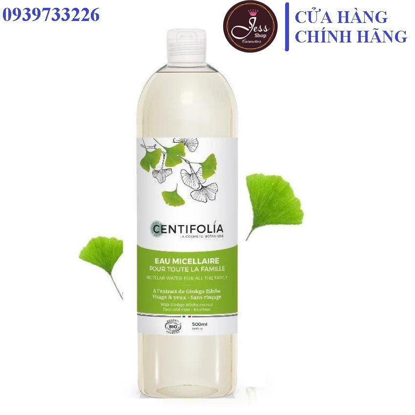 Nước Tẩy Trang Rau Má Centifolia 500ml