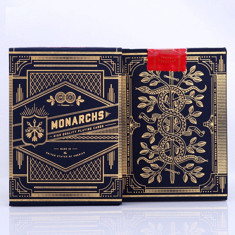 Bộ Bài Theory11 Quốc vương, màu xanh da trời, Bộ Bài USA Bicycle Monarchs, Thẻ sưu tập USPCC, Trò Chơi Thẻ Ma Thuật, Đạo Cụ Ảo Thuật