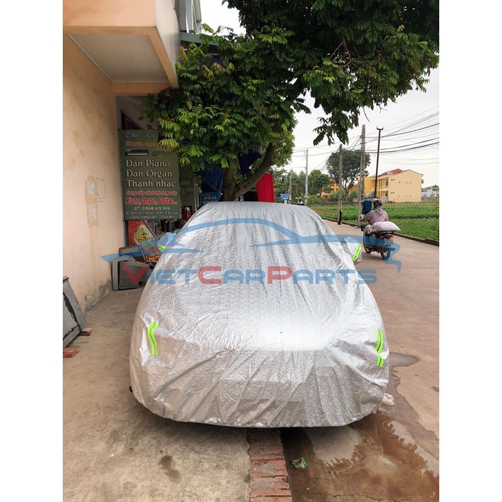 Bạt phủ xe ô tô tráng nhôm loại 100g/1m2 cho xe 4 chỗ, 5 chỗ, 7 chỗ và xe bán tải chống nắng mưa 100% | BigBuy360 - bigbuy360.vn