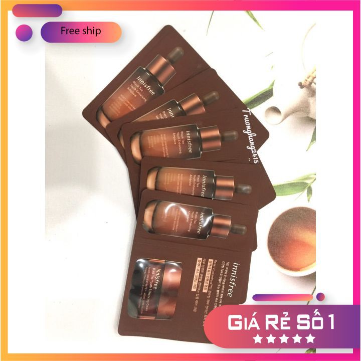 [Sample] Gói Kem Dưỡng +Gói Tinh Chất Trà Đen Innisfree Black Tea Youth Enhancing Ampoule