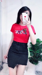 Combo áo thun + quần váy