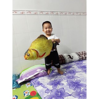 GỐI ÔM 3D CÁ CHÉP GỐI ÔM 3D AN TOÀN CHO BÉ CƯNG NHÀ BẠN QUÀ TẶNG SINH NHẬT ĐỘC ĐÁO NHẤT SHOPEE