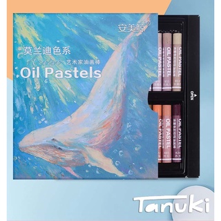 [TANUKI ART] Màu sáp dầu (oil pastel) cá voi