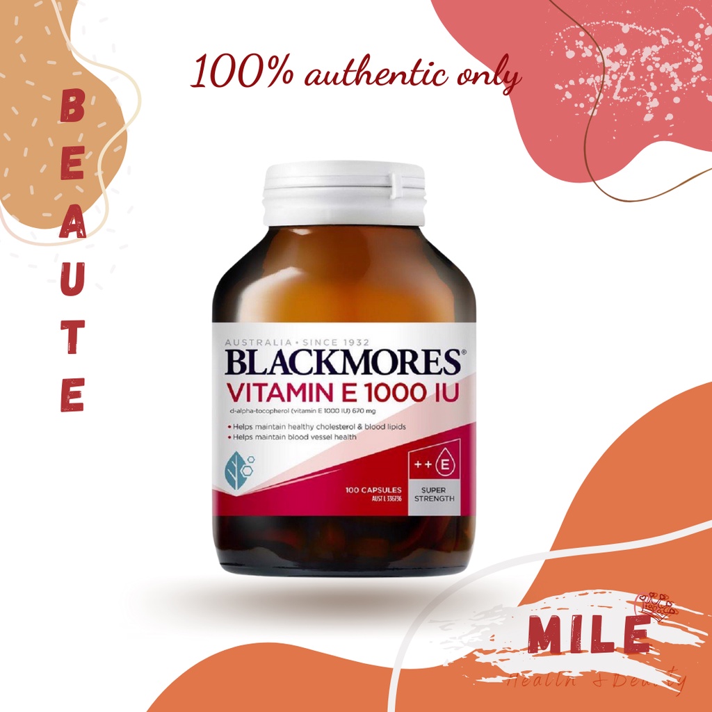 Thực phẩm bổ sung Vitamin E Blackmores 1000IU