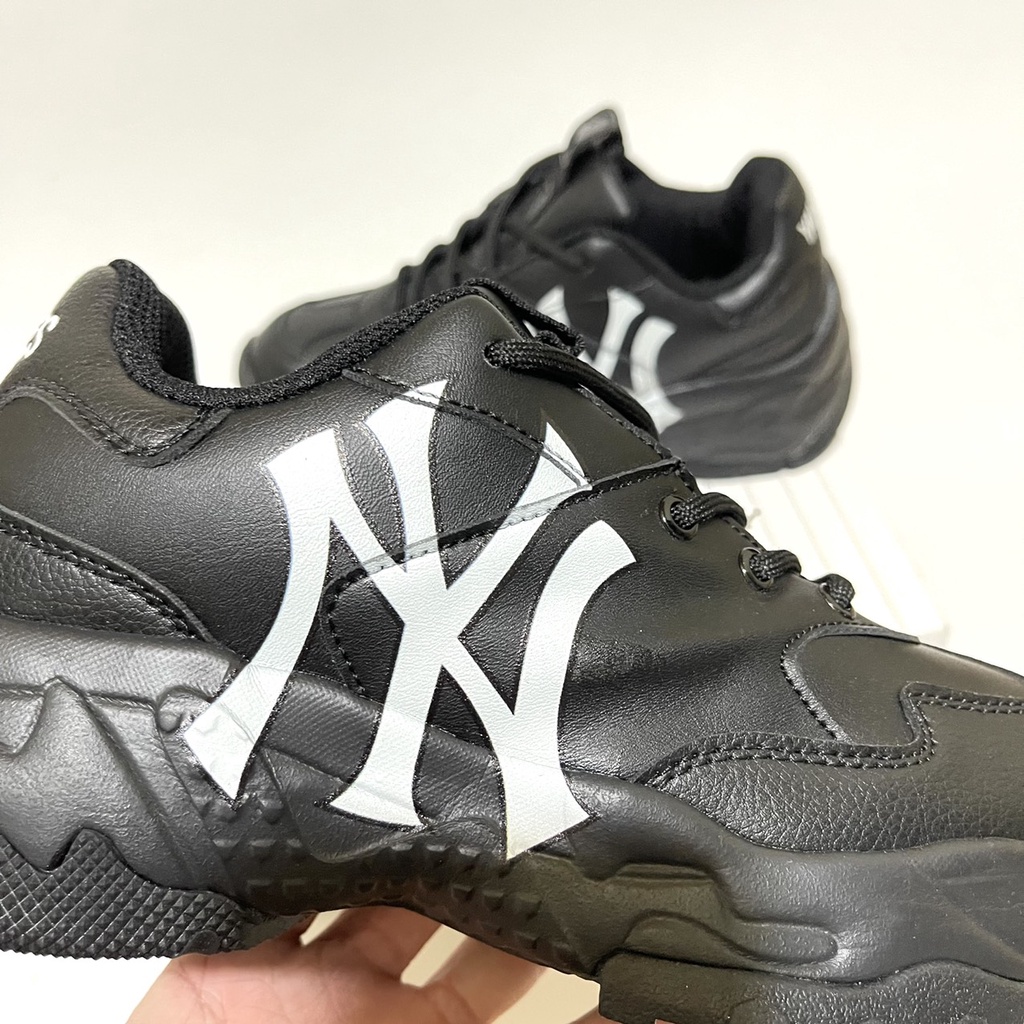 Giày MLB đen full chữ ny trắng cao cấp