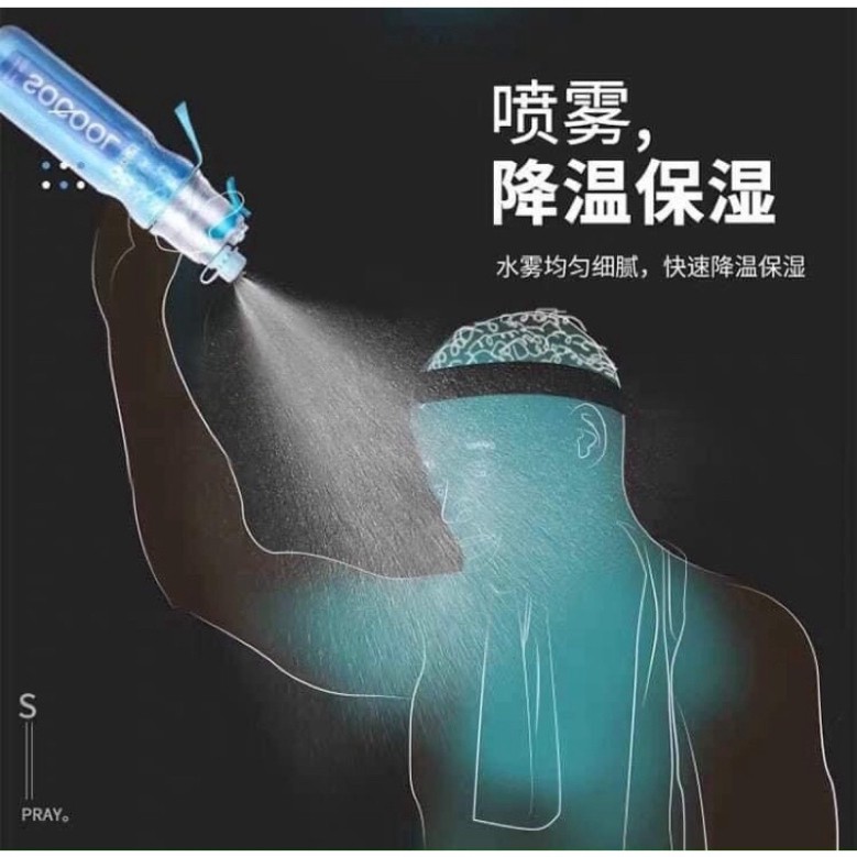 Bình Nước Phun Sương Giữ Đá Lạnh 2in1 SOCOOL -ALZS | BigBuy360 - bigbuy360.vn
