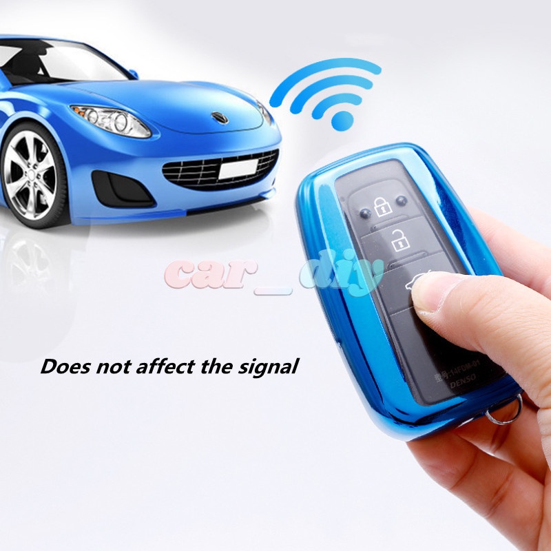 Vỏ TPU Bọc Chìa Khóa Xe Hơi Toyota Rav4 2021 Hybryd Camry 70 2020 Prado Corolla Sedan 2019