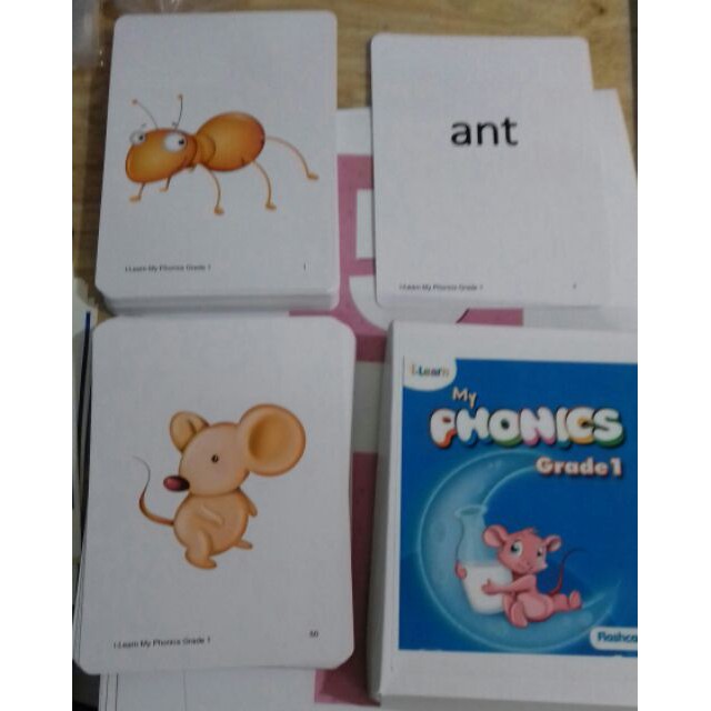 Flashcard MY PHONICS 1 (ép plastics) Tặng Kèm 2 Cục Nam Châm Dính Bảng