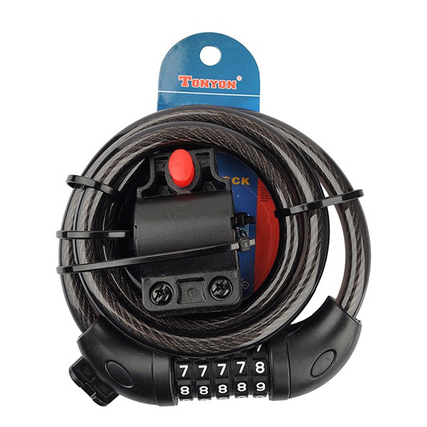 Khóa Xe Đạp, Xe Máy Chống Trộm - Khóa Dây 5 Mã Bảo Mật