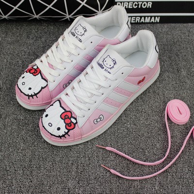 Giày Thể Thao Họa Tiết Hello Kitty Doraemon Size 35-40❤️