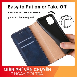 Bao Da Samsung Note 8, Note 9, Note 10, Note 10plus, Note 20, Note 20ultra Nắp Gập Hít Nam Châm Bảo Vệ điện Thoại