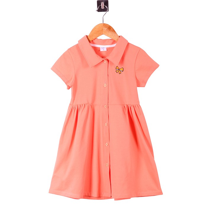 Đầm Bé Gái Tay Ngắn Cổ Bẻ 14-38 kg MEEJENA 100% COTTON - 1750