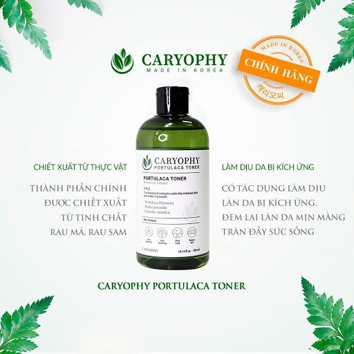 Nước Hoa Hồng Caryophy Portulaca Toner 50ml Mini Size