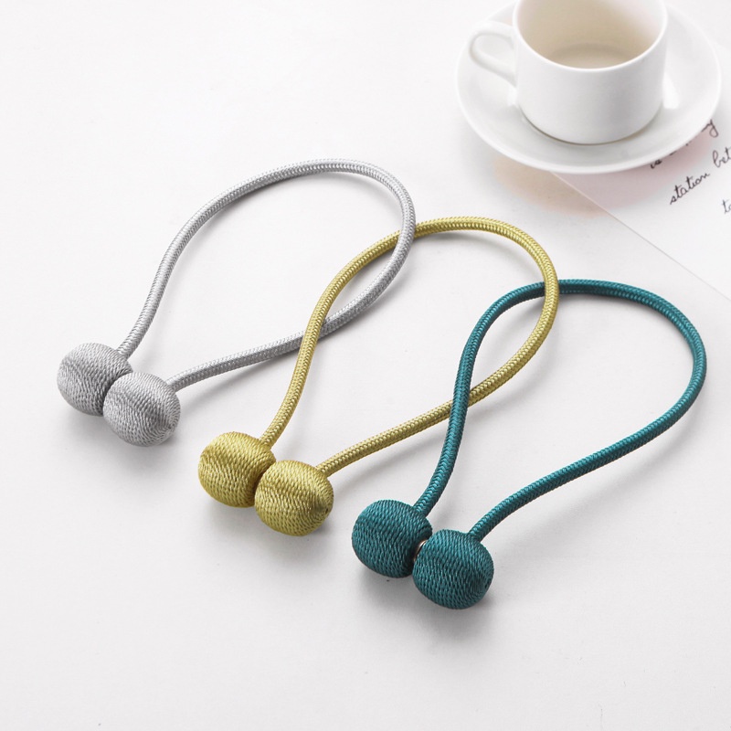 Magnetic lock curtain simple curtain magnetic buckle strap