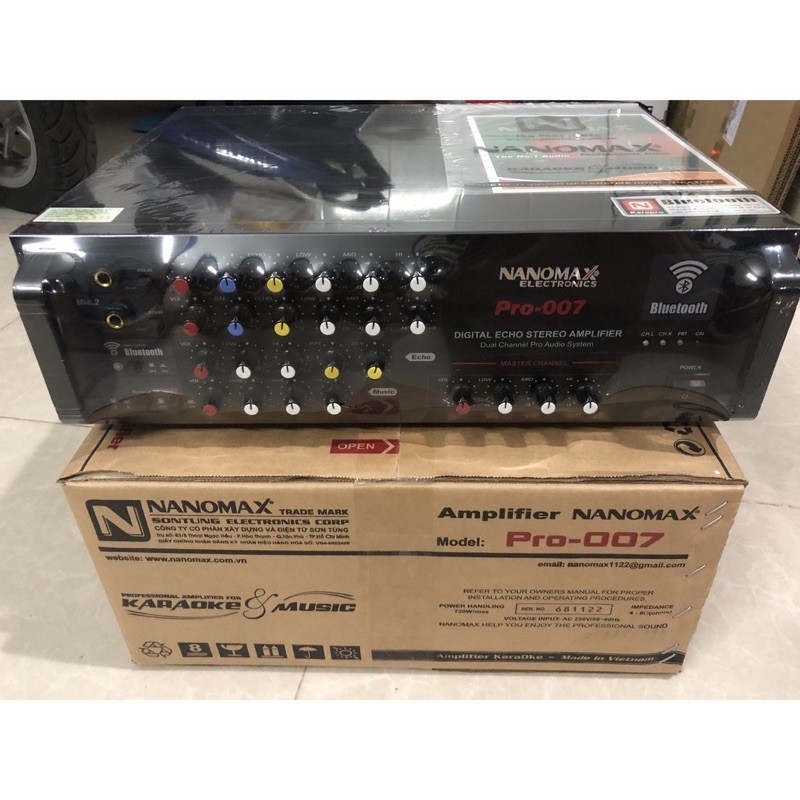 Amply Bluetooth Nanomax pro 001, pro 007- Amply 8 sò lớn Toshiba