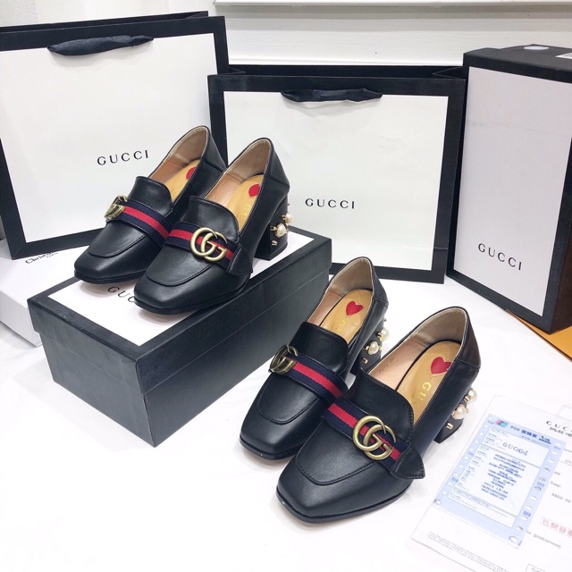 Giày cao gót G c gót ngọc fullbox