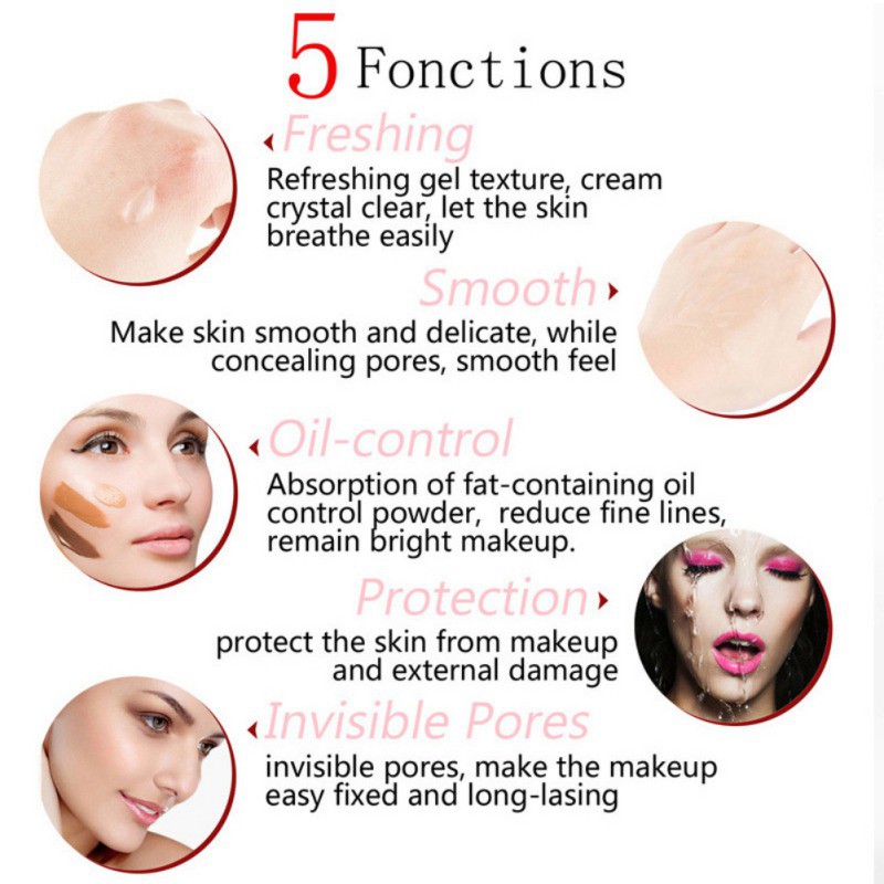 Gel lót trong suốt hỗ trợ trang điểm lâu trôi