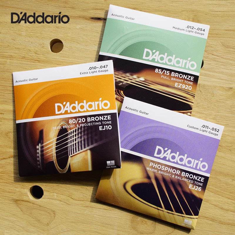 DAddario EXL110 Dây Đàn Guitar Niken Vết Thương Điện D 'Addario EZ890 / 920 Dây Đàn Guitar Phụ Kiện 