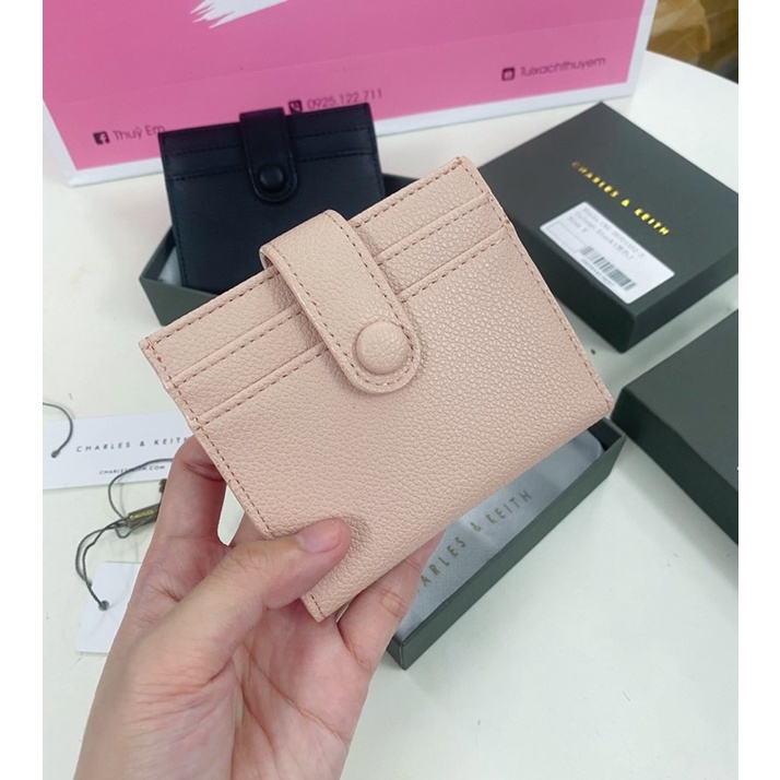 Ví cnk mini dạng gập đựng thẻ nhỏ gọn cúc bấm fullbox