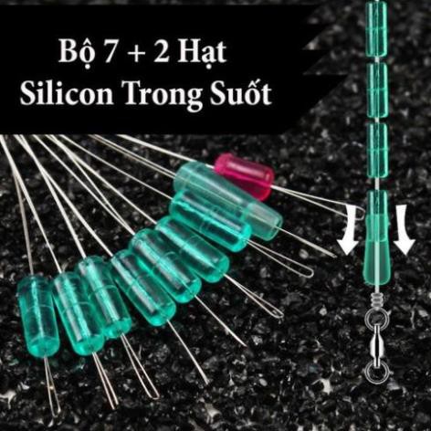 [QUATANGKHOALINK][FREESHIP]            Hạt Chặn Phao Silicon Trong Suốt Hạt Chặn Phao Câu Đài Cao Cấp PK26 đồ câu