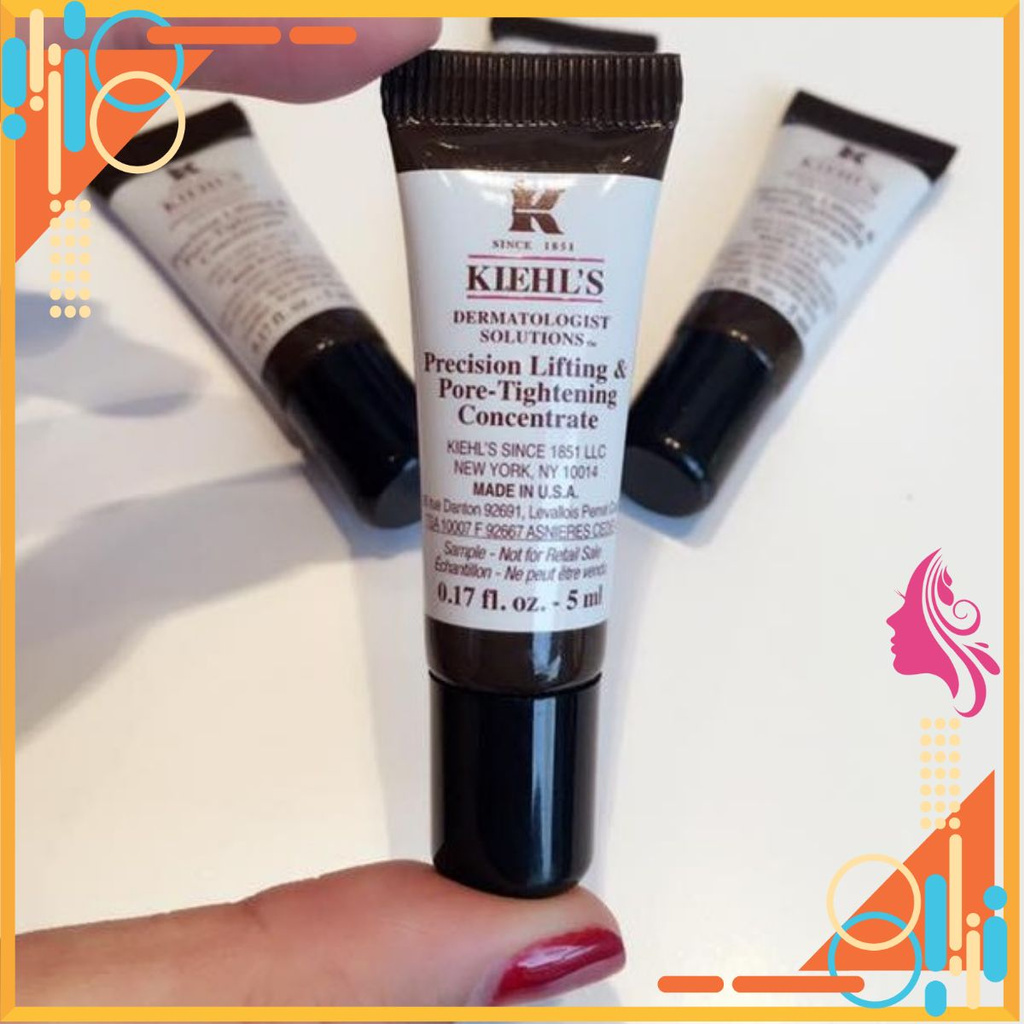 Tinh chất Kiehl's thu nhỏ lỗ chân lông 5ml - Kiehls Precision Lifting & Pore Tightening Concentrate 5ml