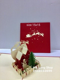 Khung Cảnh Giáng Sinh 1 - Noel - Thiệp 3D