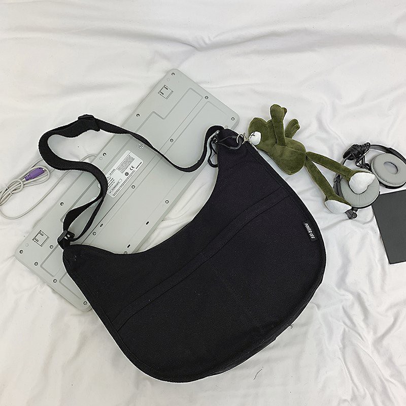 [ RẺ VÔ ĐỊCH ]Túi Đeo Chéo Canvas Cỡ Lớn Thời Trang Hàn Quốc UNISEX 2021