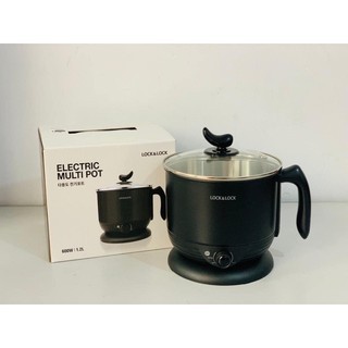 Ca Điện, Nồi Lẩu Điện Mini Đa Năng Lock&Lock Multi Pot 1.2L EJP316BLK