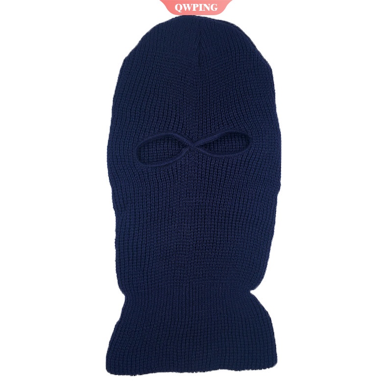 Mũ Trùm Đầu Và Mặt Nạ 2 Lỗ Bằng Vải Len Che Phủ Toàn Bộ Gương Mặt Dành Cho Nam Và Nữ