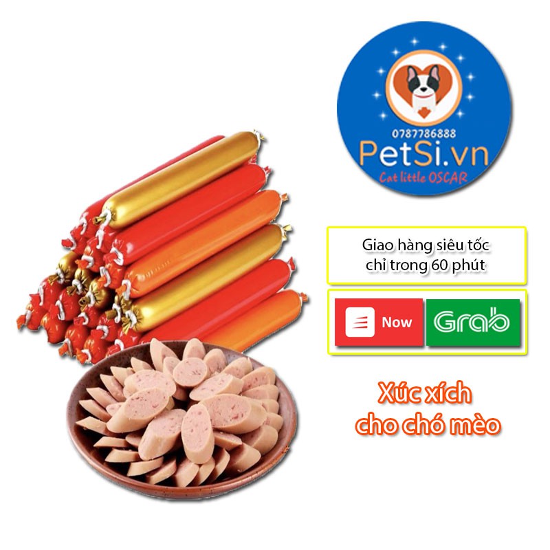 Xúc Xích Cho Chó Mèo - xúc xích dinh dưỡng ăn liền 15g