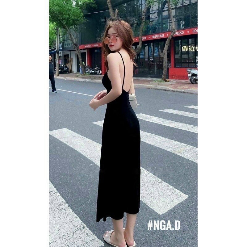 ‼️ ĐẦM NHUNG HỞ LƯNG [ CÓ MUỐT NGỰC]