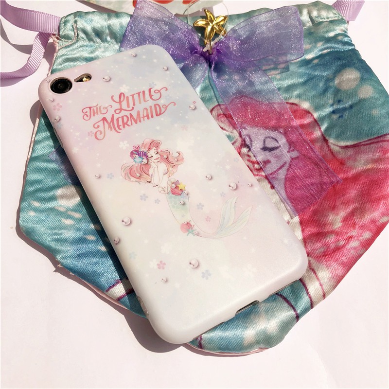 Ốp Điện Thoại Hình Công Chúa Nàng Tiên Cá Xinh Xắn Dành Cho Iphone 7 Plus 8 | BigBuy360 - bigbuy360.vn