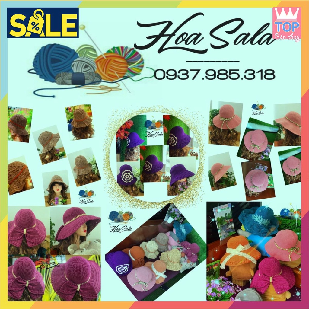 ⚡GIÁ SỐC⚡ NÓN HANDMADE-THỜI TRANG THỦ CÔNG ĐỘC ĐÁO TINH TẾ KHÔNG ĐỤNG HÀNG