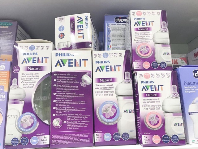 Bình sữa avent dung tích 240ml/ 125ml/60ml