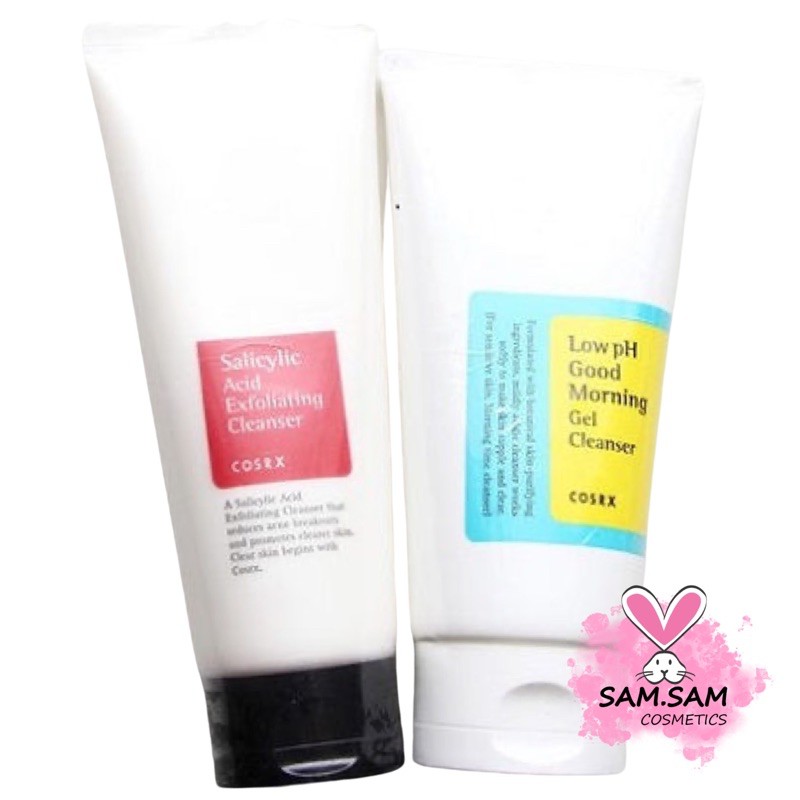 Sữa rửa mặt Cosrx Salicylic Acid exfoliating cleanser và Cosrx Low PH Good Morning Gel 150ML