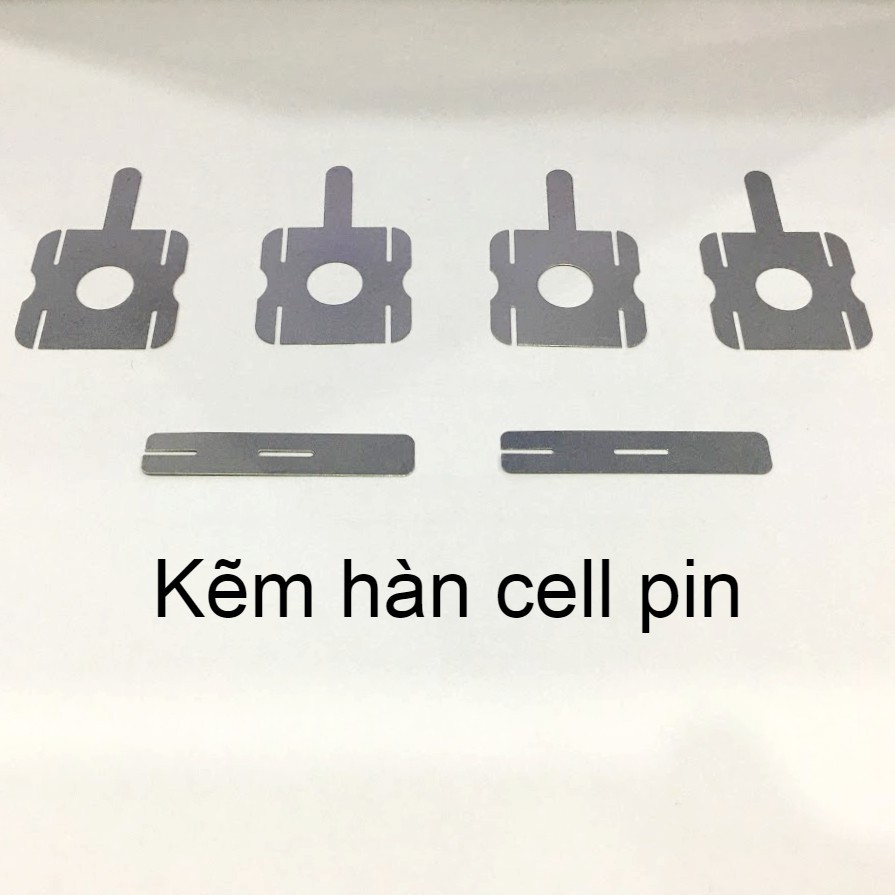 [COMBO 6 MÓN] Bộ kẽm hàn cell pin 18650 kẽm vuông và kẽm dài 6 món