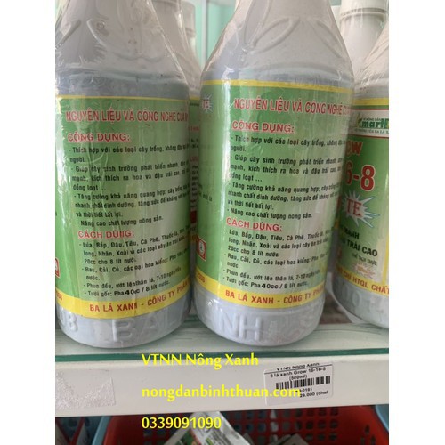 Phân bón lá GROW đậm đặc 16-16-8 BA LÁ XANH  ĐẬM ĐẶC - 3 LÁ XANH 500ML