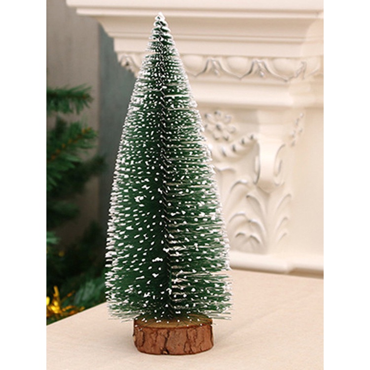 Cây thông giáng sinh trang trí bằng gỗ có mắt phát sáng độc đáo