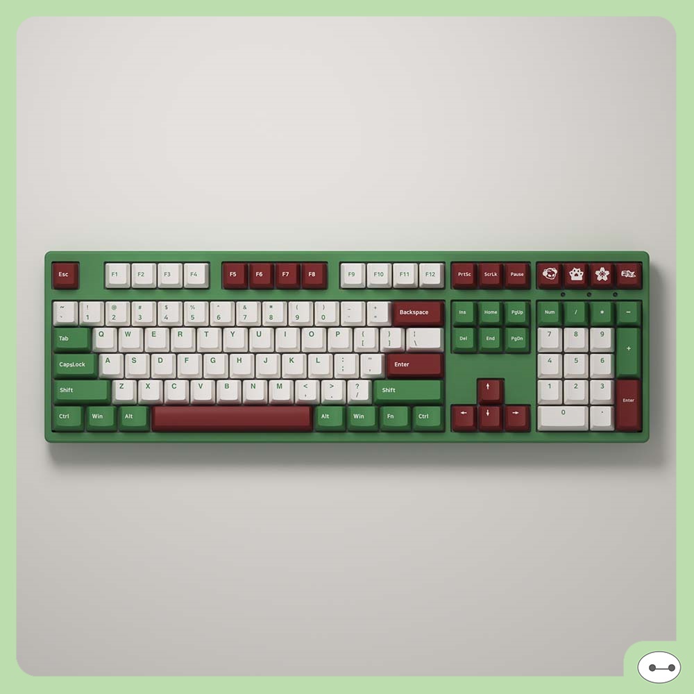 BÀN PHÍM CƠ AKKO 3087/ 3098/ 3108 DS MATCHA RED BEAN