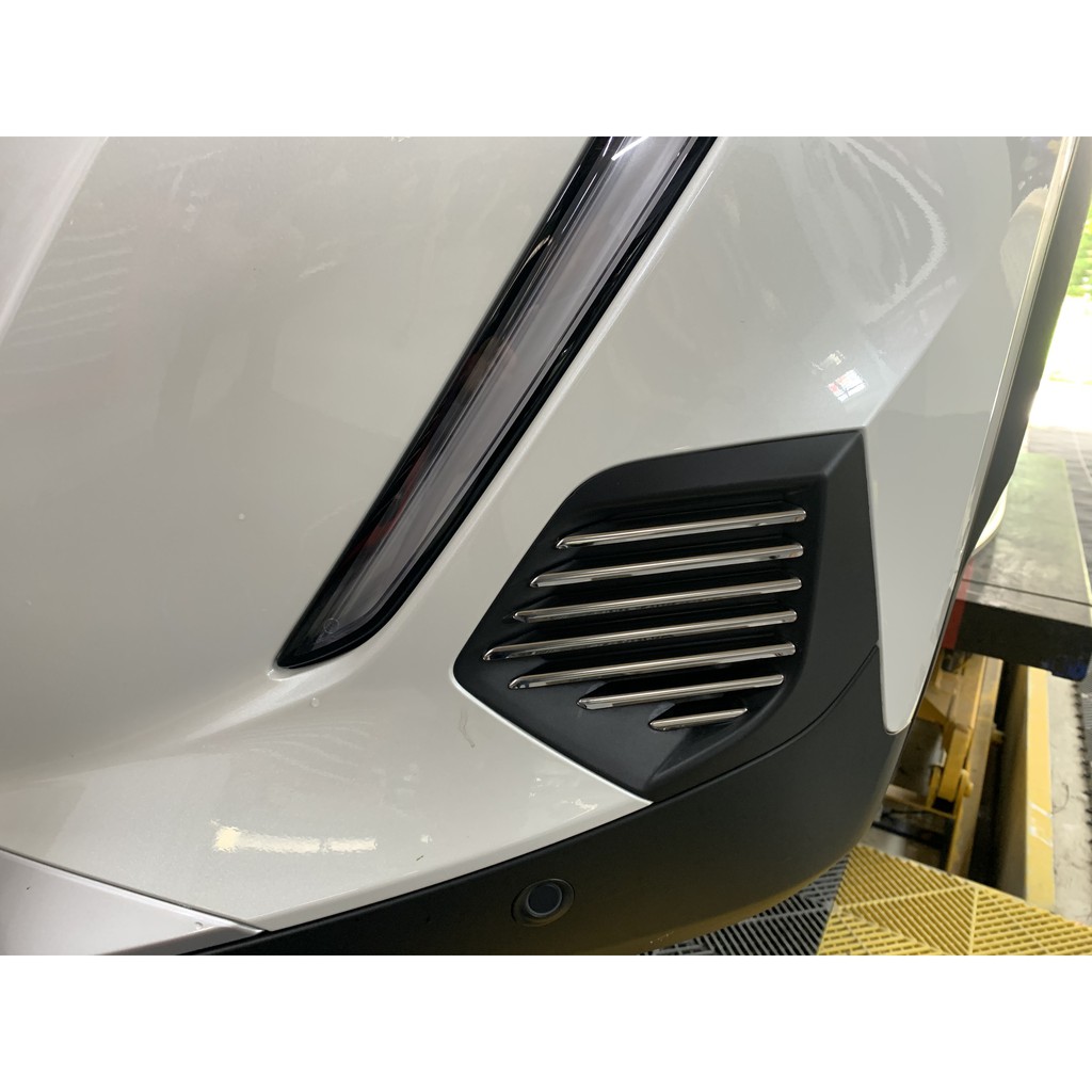 Nẹp trang trí phần đầu cản trước PEUGEOT 2008, ốp trang trí cản trước 2008, thanh dán trang trí 2008